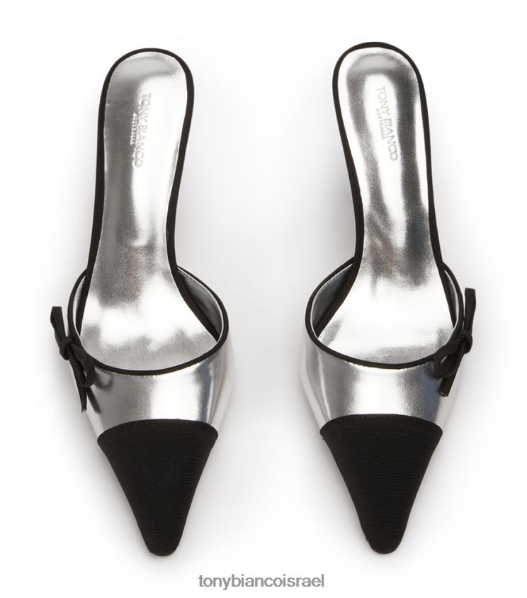 עקבים נמוכים | נשים כסף שחור Tony Bianco עקבים של שירלי 8BNR8T271